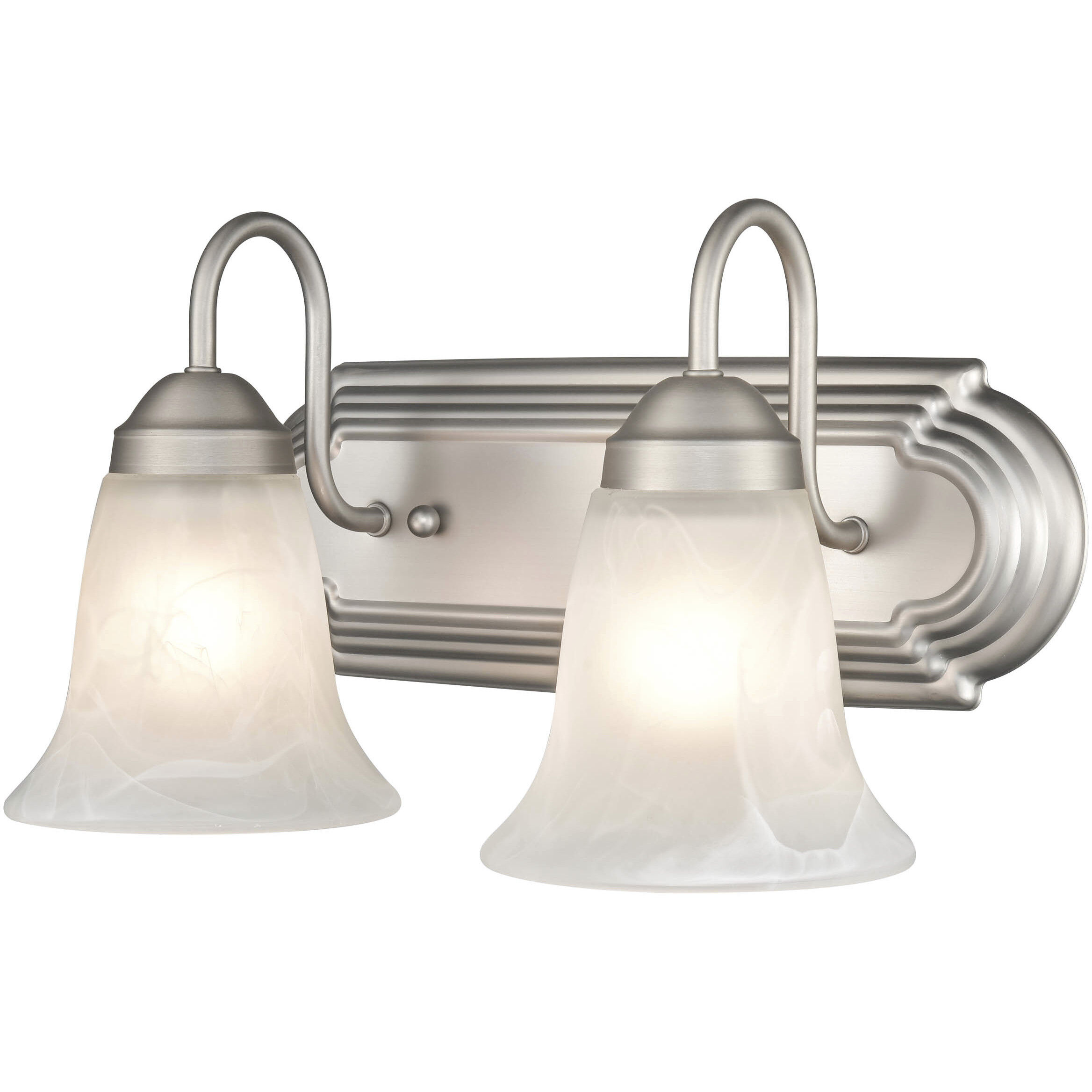 Compana 2 Light 14 inch Satin Nickel Bathroom Vanity Light Wall Light